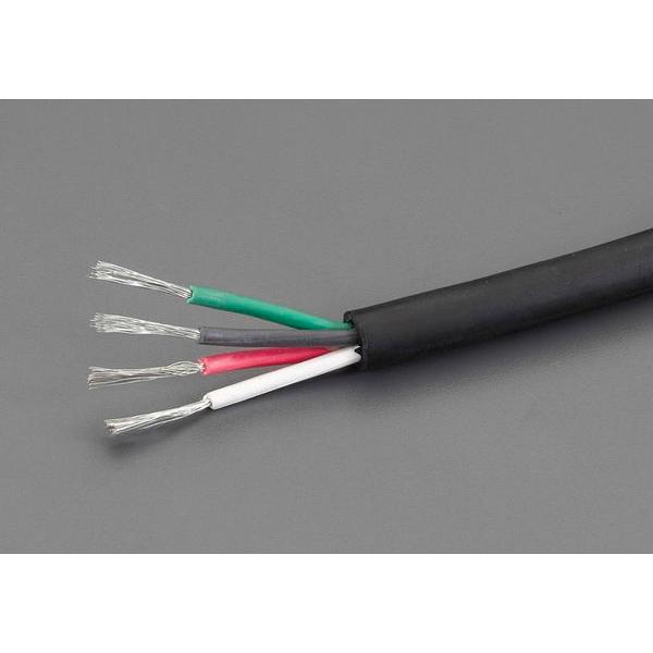 【メーカー在庫あり】 EA940AZ-5 エスコ ESCO 0.75mm2 x50m/4芯 2種EPゴム キャブタイヤケーブル JP