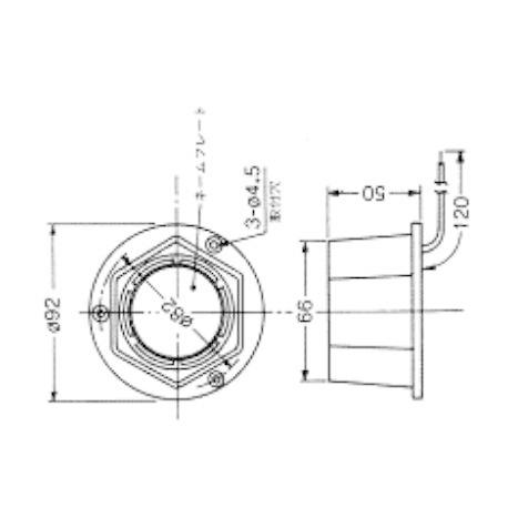 【メーカー在庫あり】 000012082146 エスコ ESCO AC100V/92mm 強力ブザー SP店の画像