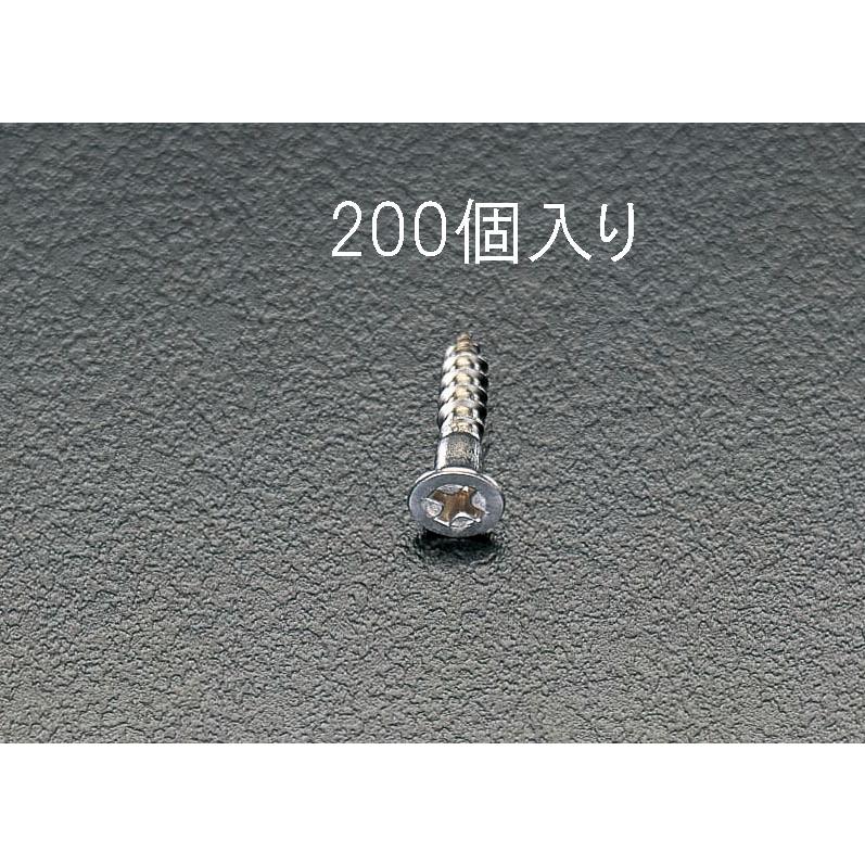 【メーカー在庫あり】 000012060309 エスコ ESCO 6.2x 63mm 皿頭木ねじ ステンレス製/200本 SP店