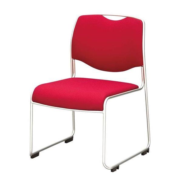 【メーカー在庫あり】 EA956XF-16 スタッキングチェアー(レッド) SP店