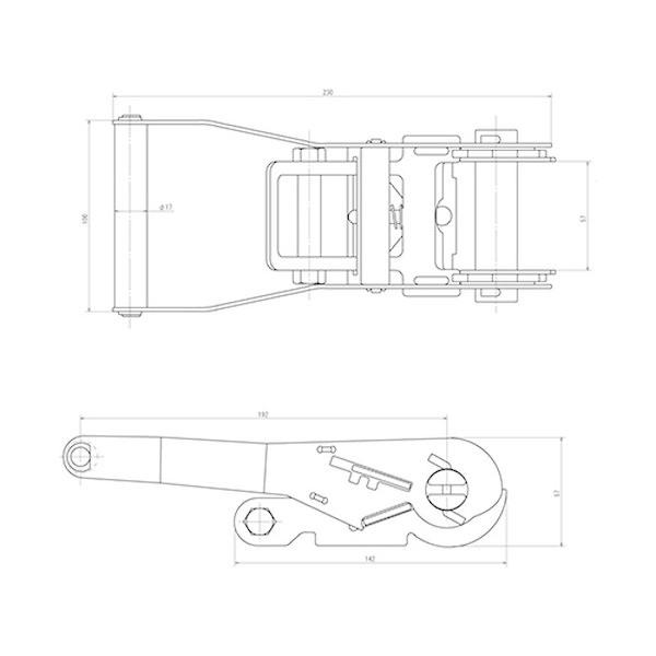 【メーカー在庫あり】 000012345334 エスコ ESCO 50mmx 8.0m/2030kg ベルト荷締機(エンドレス) SP店_2
