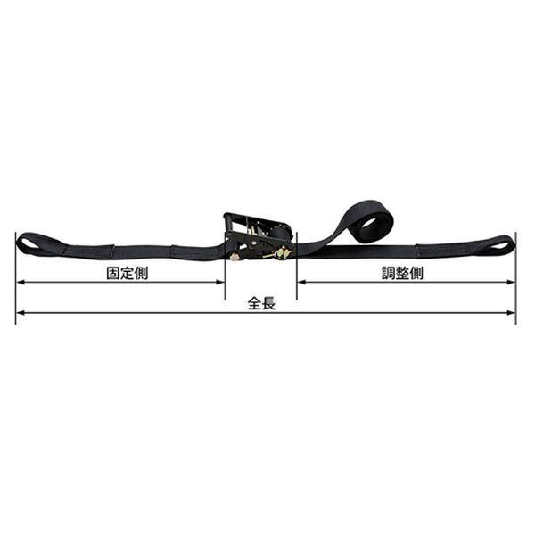 【メーカー在庫あり】 000012345380 エスコ ESCO 35mmx 3.0m/ 509kg ベルト荷締機(両端アイ型) SP店の画像