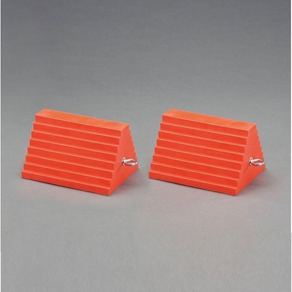 【メーカー在庫あり】 000012346174 エスコ ESCO 203x254x152mm ホイールチョーク(ウレタン製/2個組) SP店