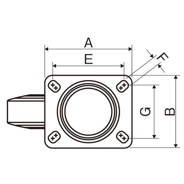 【メーカー在庫あり】 EA986CB-220 エスコ ESCO 220mm キャスター (自在/空気入タイヤ/ブレーキ付) SP店｜hirochi3｜05