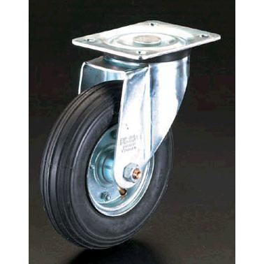 【メーカー在庫あり】 000012065691 エスコ ESCO 200mm キャスター 自在金具・空気入車輪 SP店