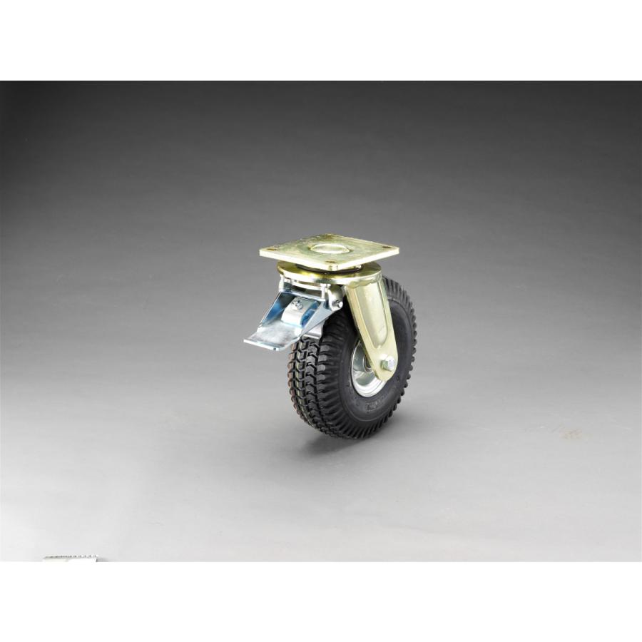 000012025241 エスコ ESCO 420mm キャスター 自在・空気入・前輪ブレーキ SP店