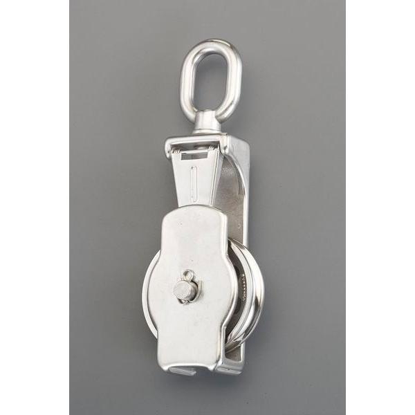 メーカー在庫あり】 EA987SP-13 76.0mm [ロープ用]リング付滑車