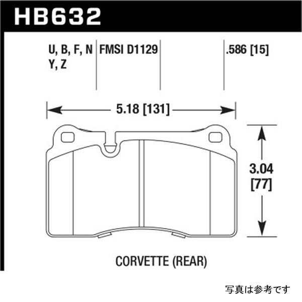 USA在庫あり】 hawkHB632Z.586 Hawk 06年-10年 VW Touareg フロント