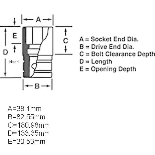 LDH522 スナップオン Snap-on ソケット3/4インチ ドライブフランク ドライブ シャロー，インチ SP店_1