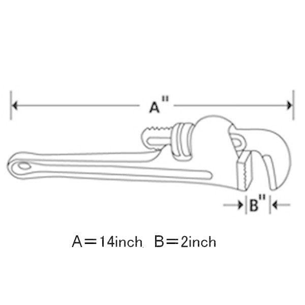 PW14C スナップオン Snap-on エクスターナル パイプ レンチ 全長 14インチ SP店_2