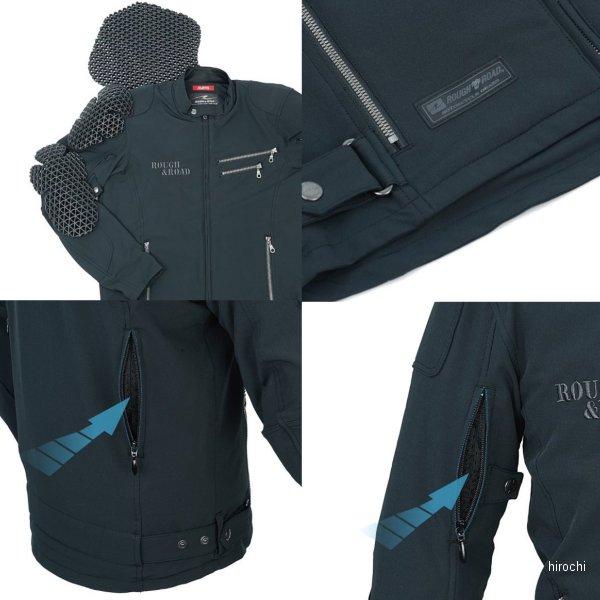【メーカー在庫あり】 RR7253BKL3 ラフ\u0026ロード 春夏モデル エアスルーソフトシェルストレッチライディングZIPジャケットEM 黒 レディース WLサイズ SP店の画像