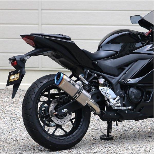 SF2270JM ダブルアールズ WR'S SS-OVAL スリップオンマフラー 22年- ヤマハ YZF-R25 F-BLACK チタン SP店の画像