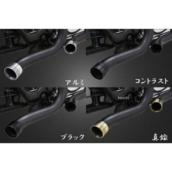 ST400ML28POL ガレージT＆F ターンアウトマフラー エンド付き(アルミ) スティード400 黒 SP店_1