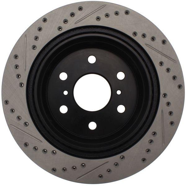 【USA在庫あり】 sto127.66065R StopTech 05年-10年 GMC Sierra w/ リア Drum /07年-09年 GMC Yukon リア 右 スリット＆ドリルド ローター SP店の画像