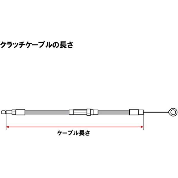 【メーカー在庫あり】 009710 ネオファクトリー 62インチ クラッチケーブル ブラック 06年以降 6速 BigTwin JP店