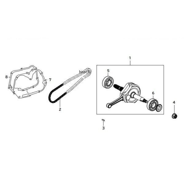 01-00-0037 SP武川 クランクシャフトセット(コンプリートエンジン用