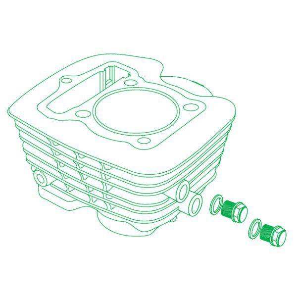 01-01-0104 SP武川 ステージ3 120cc 130cc 用 セラミックメッキシリンダーASSY. ビッグフィンタイプ Ape100 JP店