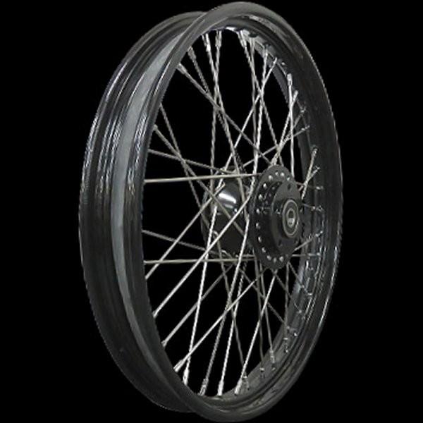 【メーカー在庫あり】 011193 ネオファクトリー フロントホイール 21×2.15インチ 00年-03年ダイナ用 ブラック JP店