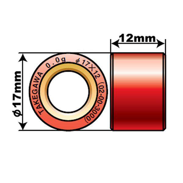 【メーカー在庫あり】 02-00-3100 SP武川 ウエイトローラーセット (3個入り) 10.0g ディープグリーン 汎用 スズキ アドレス110/V100 JP店｜hirochi｜02