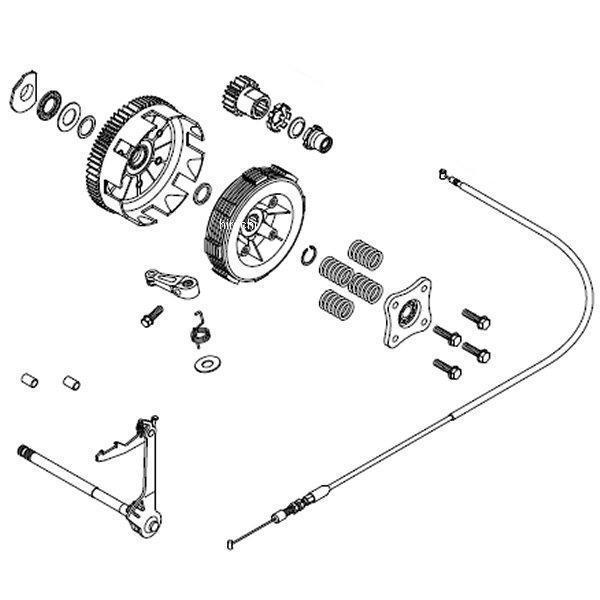 02-01-5091 SP武川 スペシャルクラッチ スタンダード キット ダイカストカバー 4速/5速クロスミッション専用 遠心クラッチ車用 J