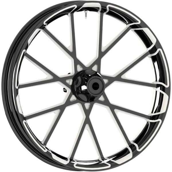 【USA在庫あり】 0201-2229 アレンネス Arlen Ness フロントホイール 21X3.5 プロクロス 08年-21年 FLH ABS有り/デュアル 黒 JP店