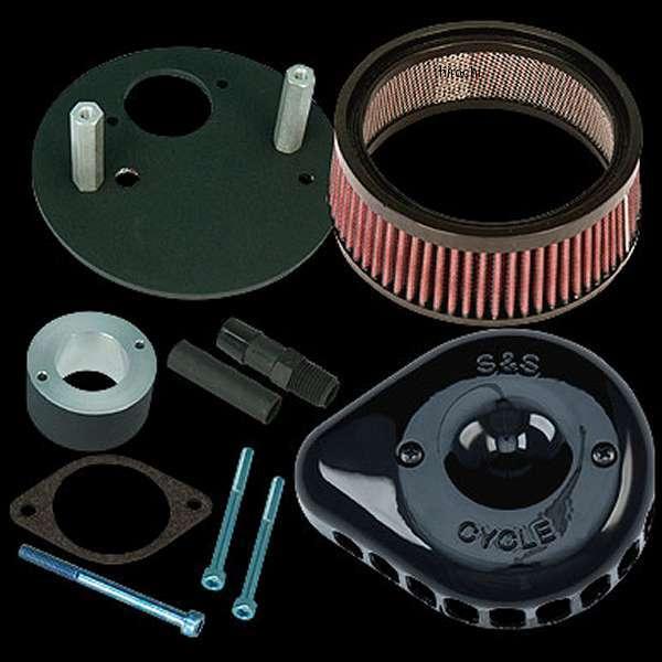 【メーカー在庫あり】 170-0446B S\u0026S ステルスエアクリーナーキット ミニティアドロップ ブラック XG750 JP店