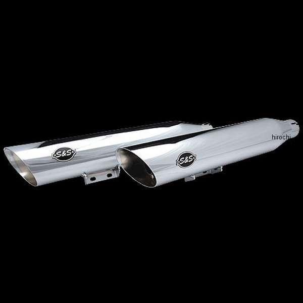 【メーカー在庫あり】 550-1020-NK S&S スラッシュカット スリップオンマフラー　車検対応 クローム FLHCS JP店