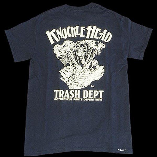 【メーカー在庫あり】 027817-NF トラッシュデポ TRASHDEPT TRASH DEPT オリジナルTシャツ ナックルヘッド 黒 XXLサイズ JP店｜hirochi