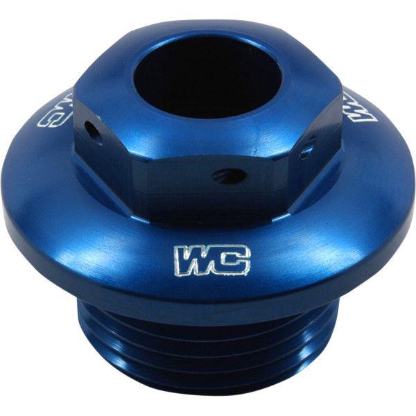 0410-0254 ワークスコネクション Works Connection ステアリング ステムナット 14年-16年 ハスクバーナ 青 JP店