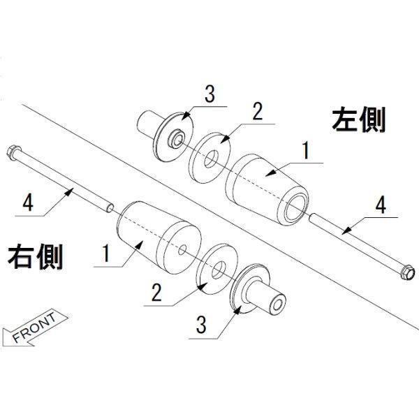 モリワキ - 【製造会社棚卸し資産あり】 05030-21336-00 スキッドパッド XJR400 黒 JP店 フレーム-車、バイク、自転車-バイク