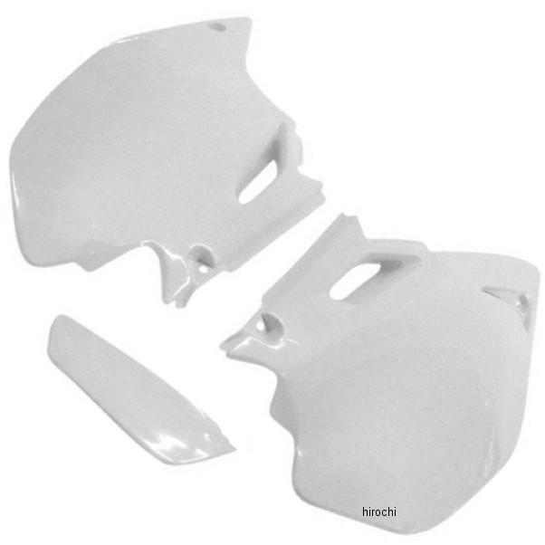 【USA在庫あり】 0520-0147 ユーフォープラスト UFO PLAST サイドパネル 03年-06年 WR450F、WR250F 白 JP店