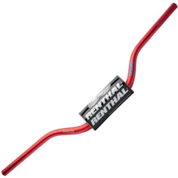 【USA在庫あり】 0601-0601 レンサル RENTHAL ハンドルバー 22mm ファット RC ハイ 赤 JP店