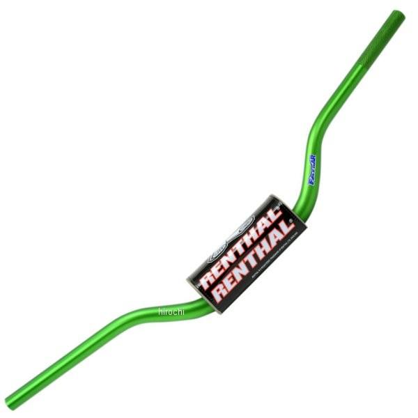【USA在庫あり】 0601-3120 レンサル RENTHAL ハンドルバー 22mm ファット KX125-450 緑 JP店