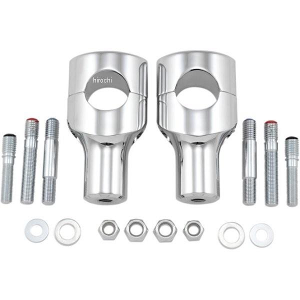 【USA在庫あり】 0602-0467 DRAG 1.5インチハンドルバー 3インチ(76mm)高 ライザー クローム JP店