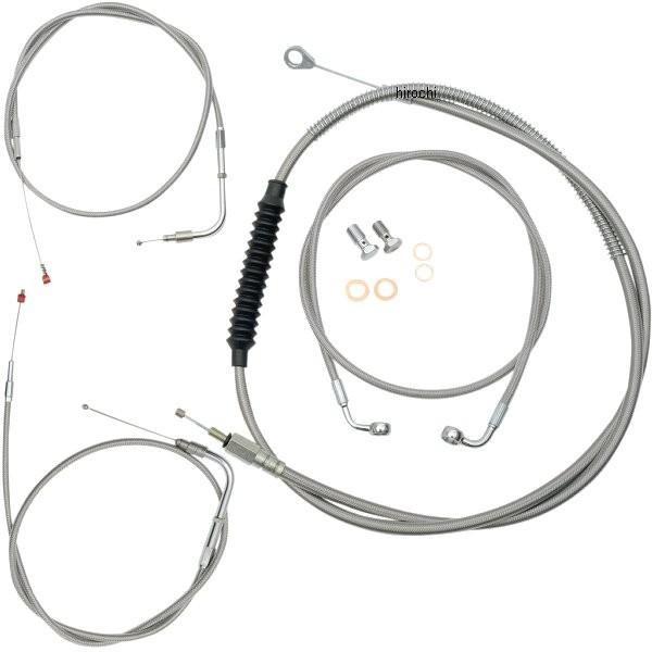0610-0348 LAチョッパーズ LA Choppers ケーブル標準キット ステンレス 09年-14年 ソフテイル 15-17インチ用 JP店