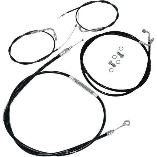【USA在庫あり】 0610-0353 LAチョッパーズ LA Choppers ケーブル標準キット 黒 96年-06年 ソフテイル 12-14インチ用 JP店