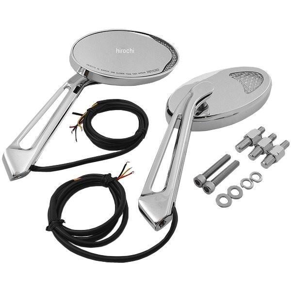 【USA在庫あり】 0640-0525 リブコプロダクト RivCo Products ミラー LED オーバル クローム (左右ペア) JP店
