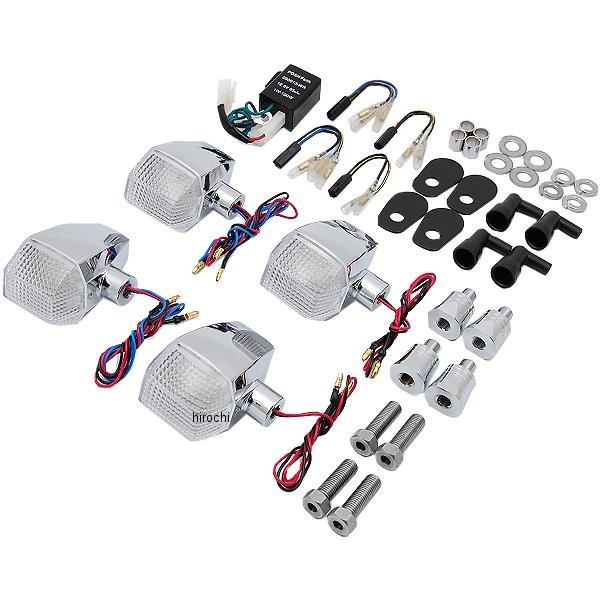 071662 ポッシュ POSH LED ZRウインカーセット スタンダードタイプ 04年-08年 ZRX1200R、ZRX400 クローム/クリア JP店