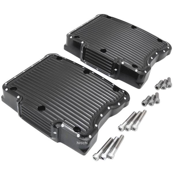 【USA在庫あり】 0940-1356 コビントン Covingtons ロッカーボックス カバー 99年-17年 Twin Cam ディンプル 黒 JP店