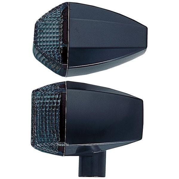 096463-06 ポッシュ POSH ウインカー 汎用 ZR印字機LED 標準尺度 ダブル 2個 黒/噴煙 JP店