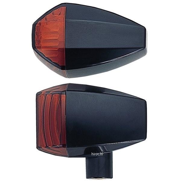 096465-06 ポッシュ POSH ウインカー 汎用 ZR印字機LED 水晶はね除ける ダブル 2個 黒/オレンジ色 固定ディスク店