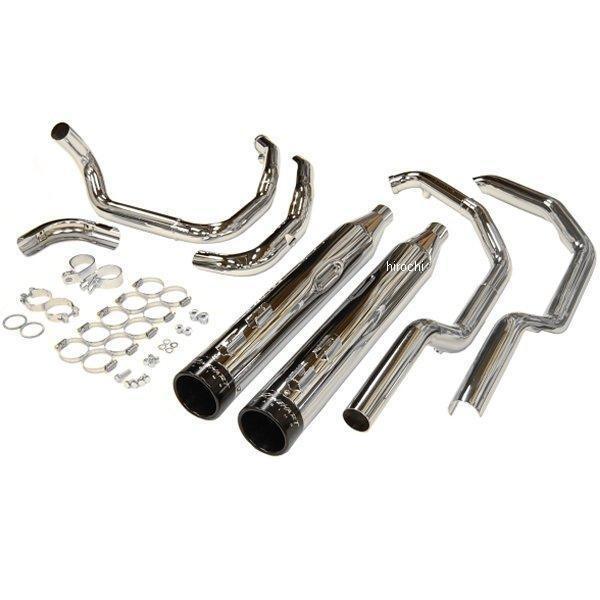100-0200 ラインハート Rinehart Racing 4インチ フルエキゾースト Xtreme トゥルー デュアル 09-11年 ツーリング クローム/黒 JP店 | Harley Davidson | 03