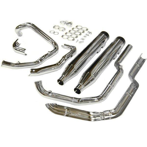 100-0200 ラインハート Rinehart Racing 4インチ フルエキゾースト Xtreme トゥルー デュアル 09-11年 ツーリング クローム/黒 JP店 | Harley Davidson | 04