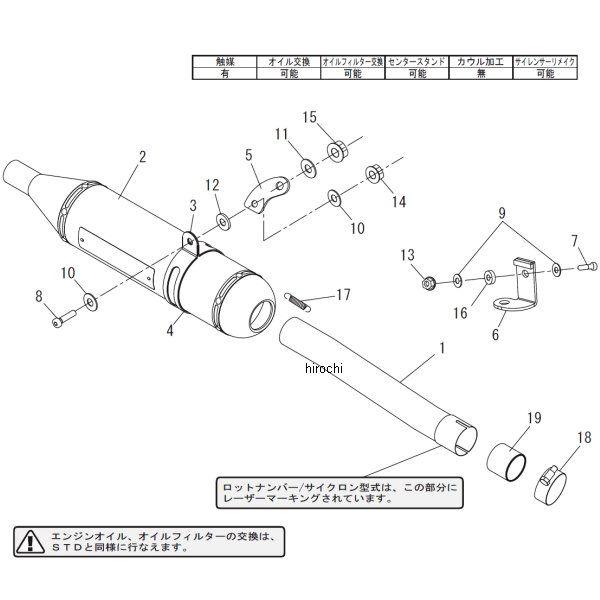 ヨシムラ（YOSHIMURA） 110-357-5T80B パトリオット サイクロン