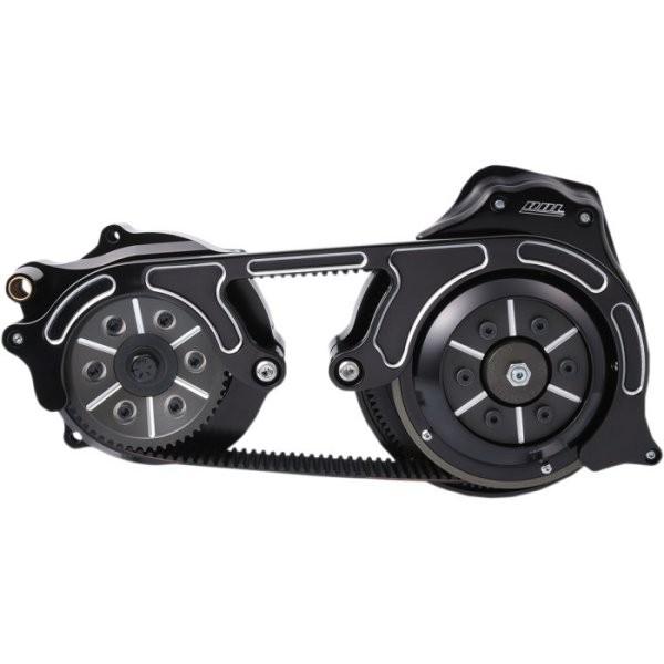 【USA在庫あり】 1120-0355 ベルトドライブ Belt Drives 2インチ オープン ベルトドライブキット 07年-13年 ツーリング ケーブルクラッチ 黒 JP店