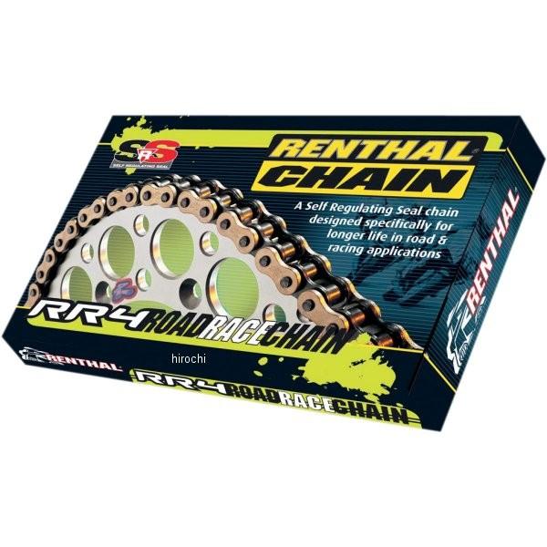 【USA在庫あり】 1223-0092 レンサル RENTHAL チェーン カシメタイプ 520RR4SRS/120L ゴールド JP店