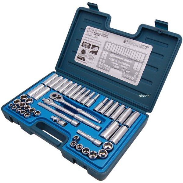 【メーカー在庫あり】 12844-SG シグネット SIGNET 3/8DR 44PC mm・インチ ソケットレンチセット JP店