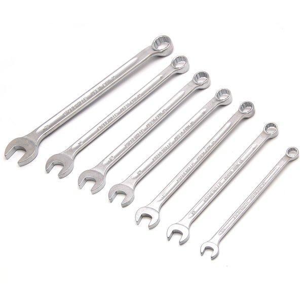 【メーカー在庫あり】 14-7K-SW 14/7K スタビレー STAHLWILLE ロングコンビネーションレンチセット(ミリ) メタルケース入 JP店の画像
