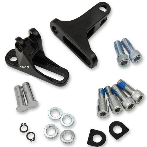 【USA在庫あり】 1621-0785 DRAG パッセンジャーペグ 取付金具 ショート 99年以降 FLT 黒 JP店