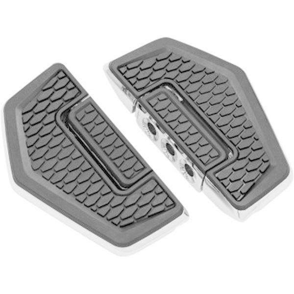 1621-0935 クリアキン Kuryakyn 六角折りたたみフロアボード クローム JP店